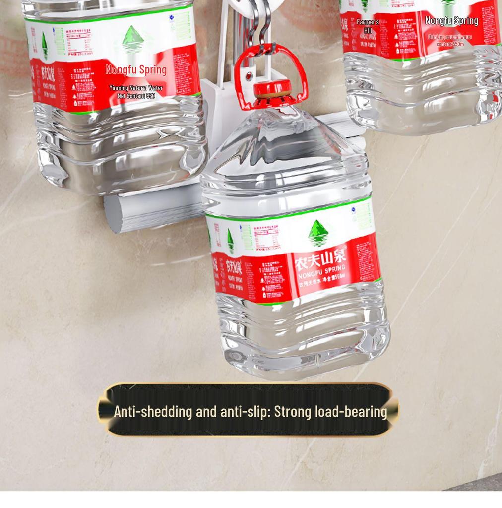 No-Drill Space Aluminum Mop & Broom Storage Clips