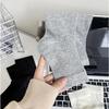 Spring and Summer Thin Solid-color Combed Cotton Boneless Women's Socks, Simple and Versatile, White Comfortable Pile-up Socks