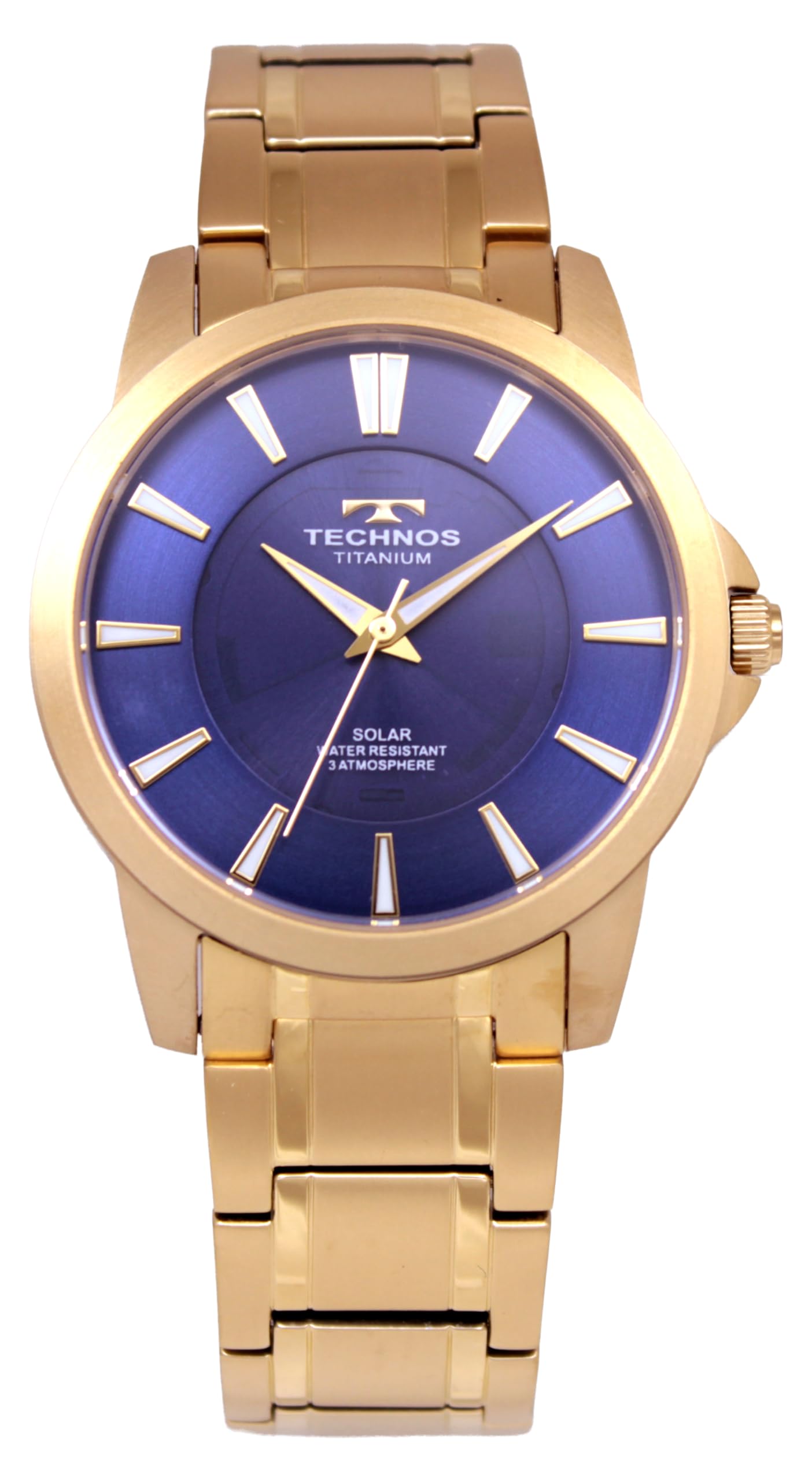 

TECHNOS Solar 100th Anniversary Model T9C34GN Watch, синій