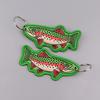 Unique Woven Fish Keychain Accessory Embroidered Key Chain Charm For Backpacks Purses And Daily Belongings