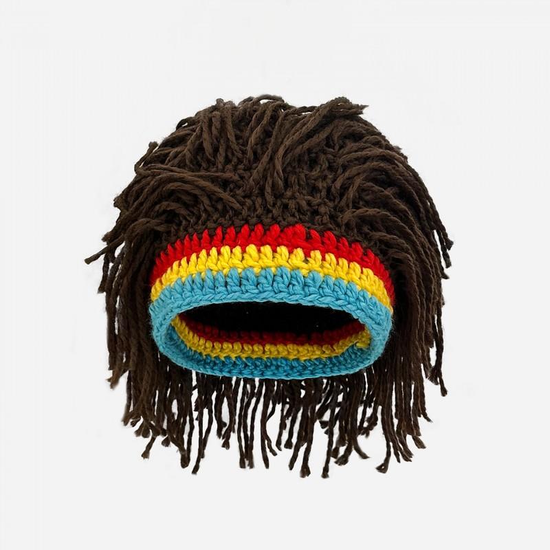 Funny Wig Hat Men Women Reggae Dreadlock Knit Beanie Warm Fashion Headwear