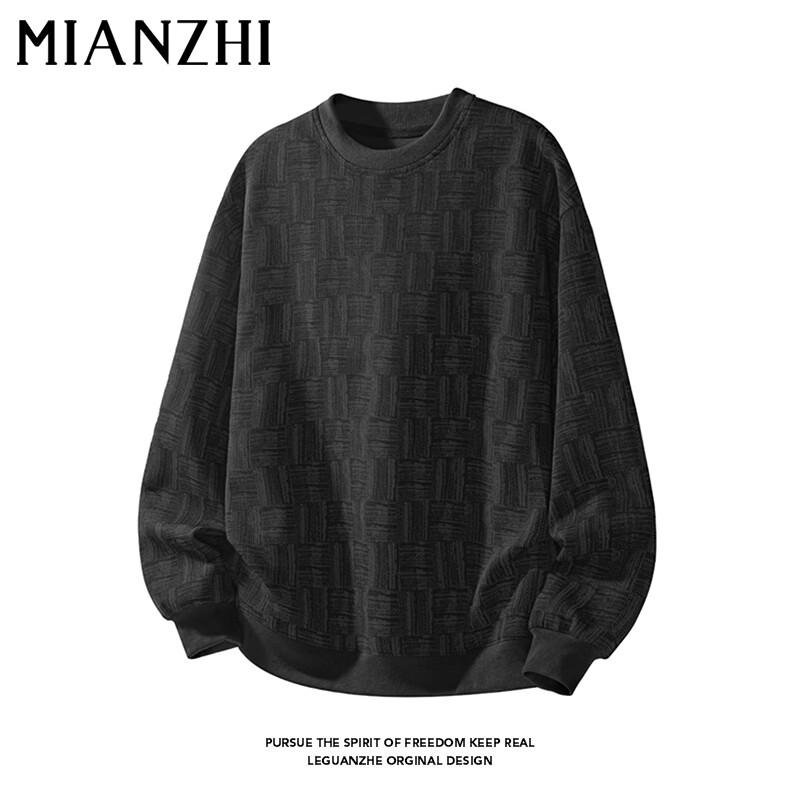 Мужская американская ретро толстовка с жаккардовым узором и круглым вырезом 2XL