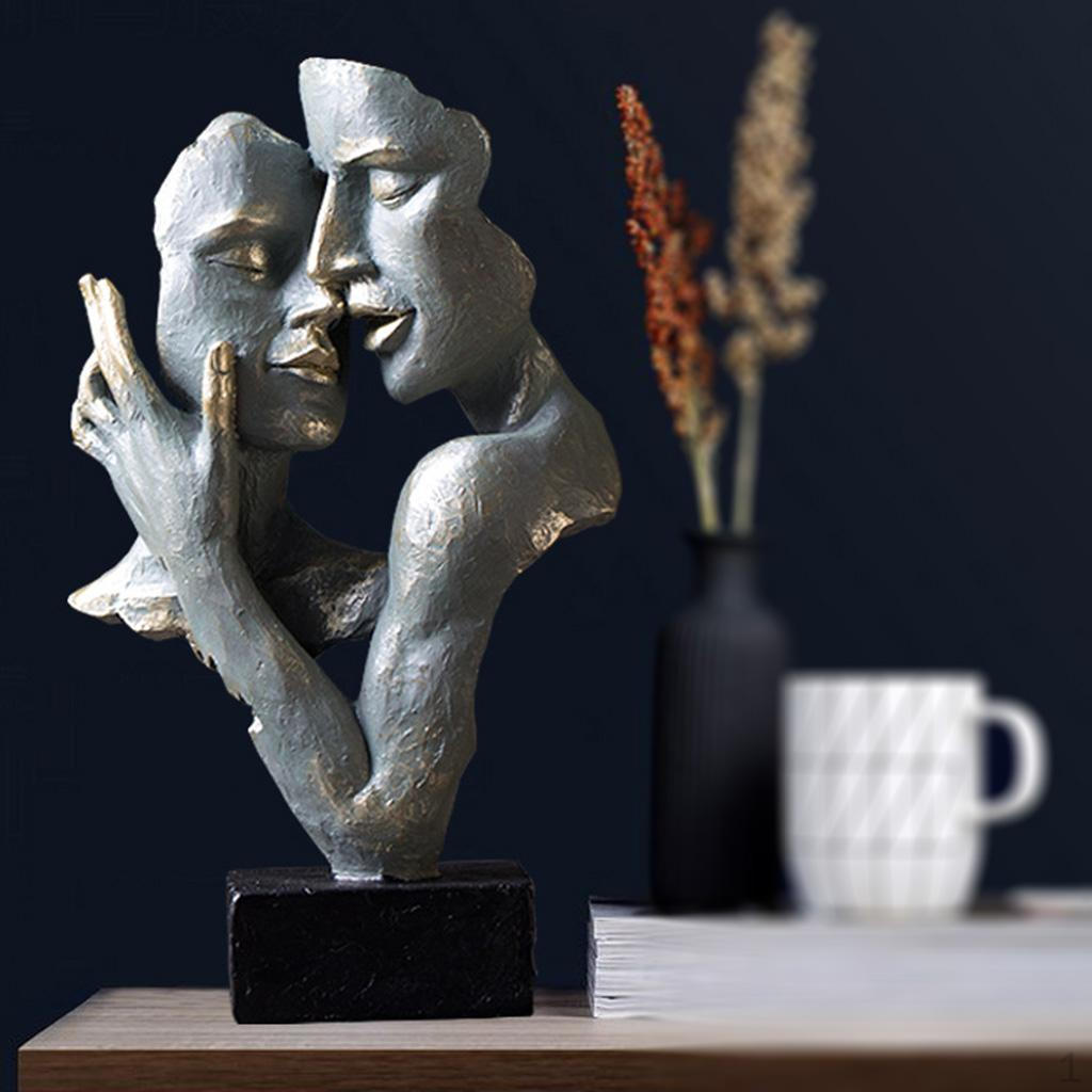 Abstract Figurines Statue Living Room Desktop Tabletop Curved Decor Ornament Art Crafts