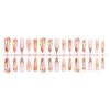 30Pcs Long Pointed 3D Flower Fake Nails For Sensitive Skin Lightweight Comfortable Design