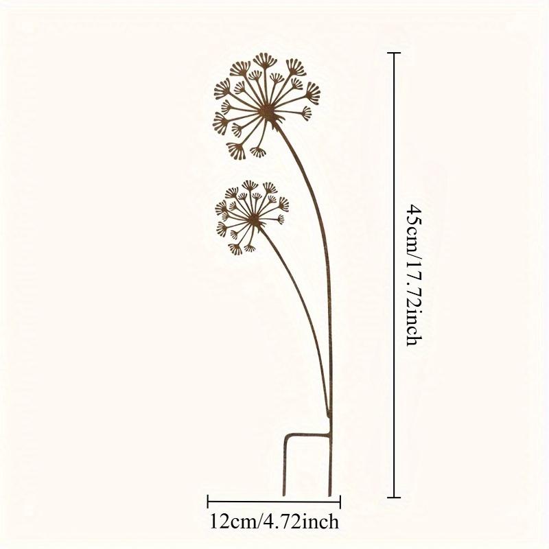 1pc Metal Decorative Garden Stakes Flower Patio Balcony Planter Garden Decor Home Yard Outdoor Decoration Garden Accessories