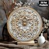 Vintage Mandala 2D Kovové Nástenné Umenie Okrúhly Hliníkový Znak Domáca Dekorácia Darček