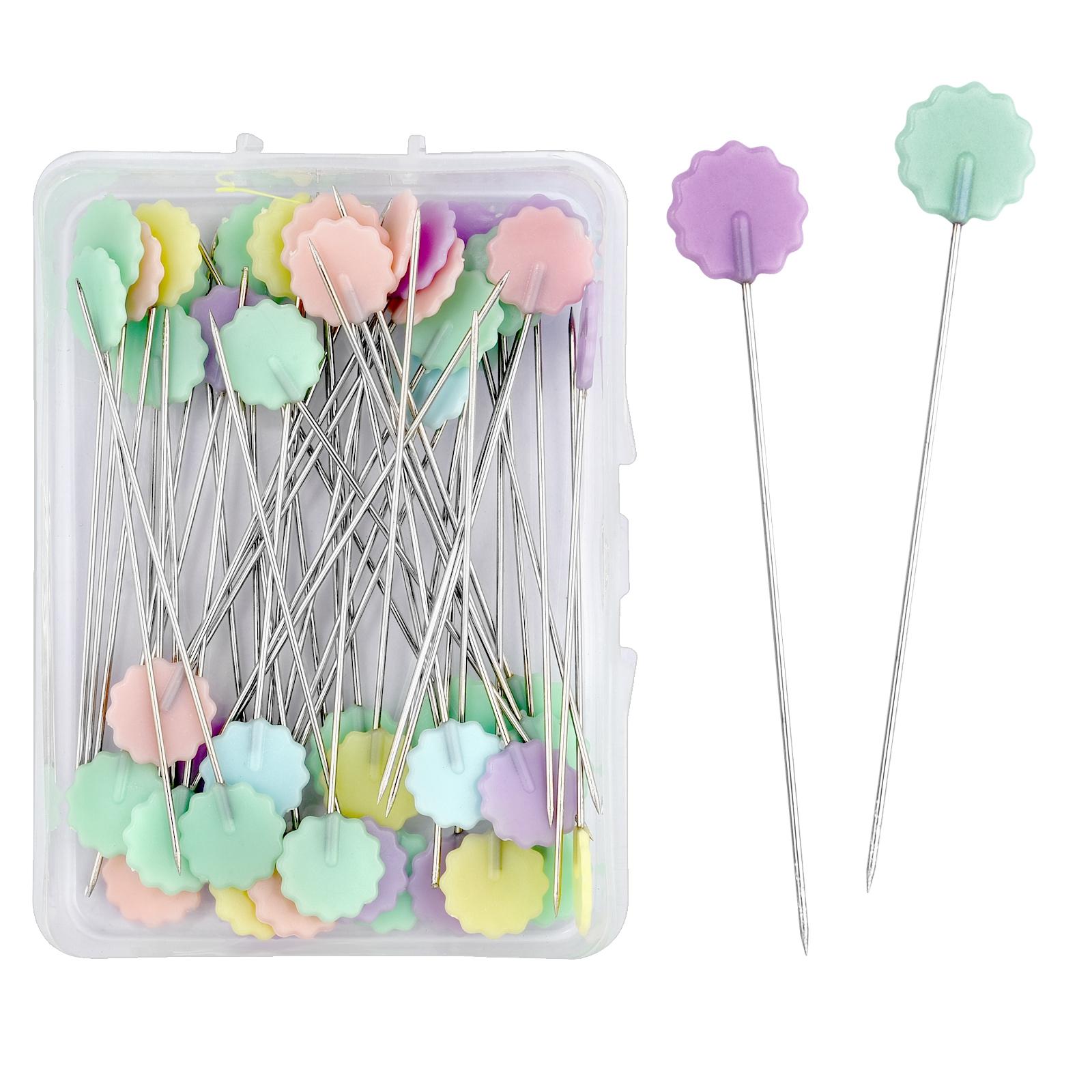

50/100Pcs Dressmaking Pins Sewing Embroidery Patchwork Tools Positioning Needle Fixed Metal Button Pins DIY Sewing Accessories 50pcs