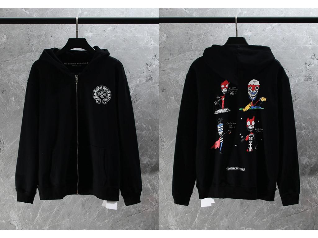 Vyšívaná mikina s křížem a podkovou pro muže a ženy - Podzimní oblečení