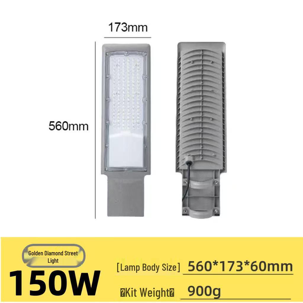 Super Bright Waterproof LED Street Light - 50W/100W/200W for Roads, Courtyards, and Stadiums