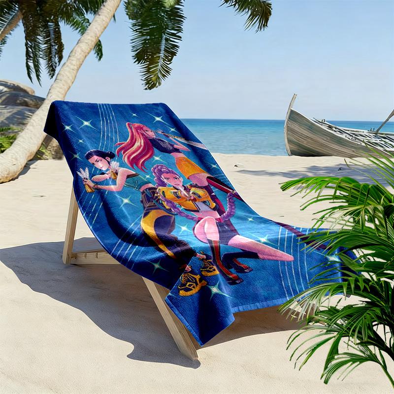 Dynamic Warriors: Action Adventure beach towel Portable for travel Beach towel for vacation photos swim Outdoor pool towel seaside beach towel
