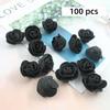 3cm Künstliche Blumen Handgefertigte Blumenmaterialien Schaumstoff Rosenköpfe Valentinstagsrose