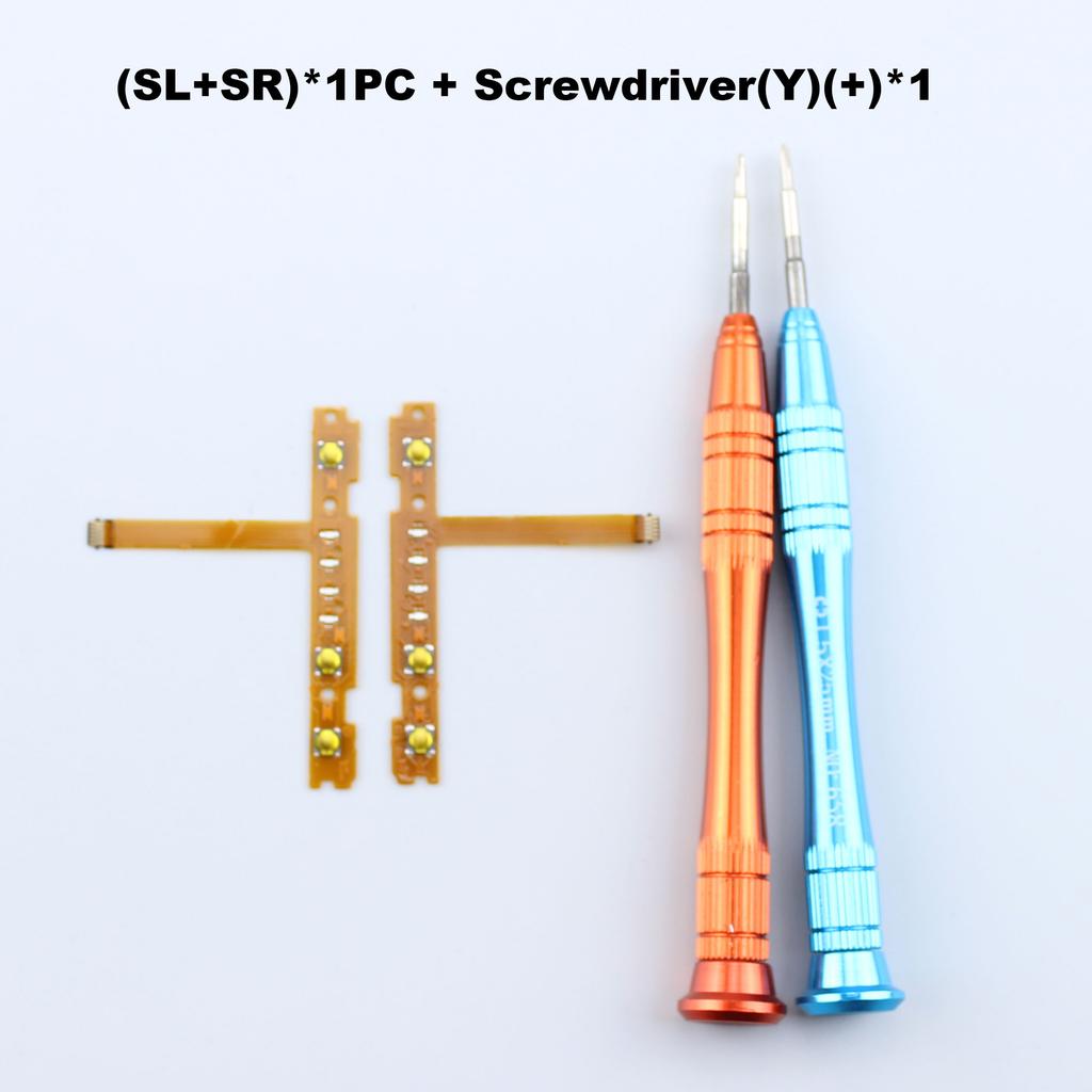 2pc Screwdriver + Flex Cable for Joycon Switch Strap Ribbon SL SR ZR ZL L Spare Parts for Nintendo Switch Repair Kit Accessories