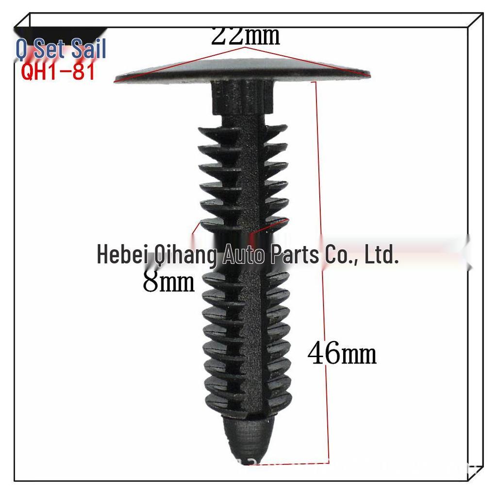 Plastic Tree-Shaped Snap Fasteners for Sheet Fixation - Nylon Rivets