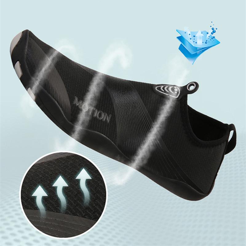 Slip-on Wassersportschuhe für Herren Damen Schnelltrocknende Aqua Schuhe Rutschfeste Wat-Sneaker für Strand Surfen Kajakfahren Schwimmen