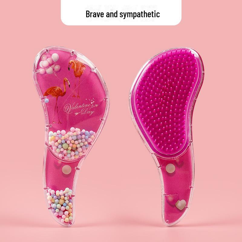 Transparent Anti-Knot Cartoon Hair Comb for Kids