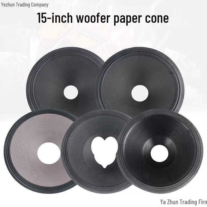 15-inch Paper Cone Woofer - Double/Triple Folded Foam Edge Drum Speaker Accessory.