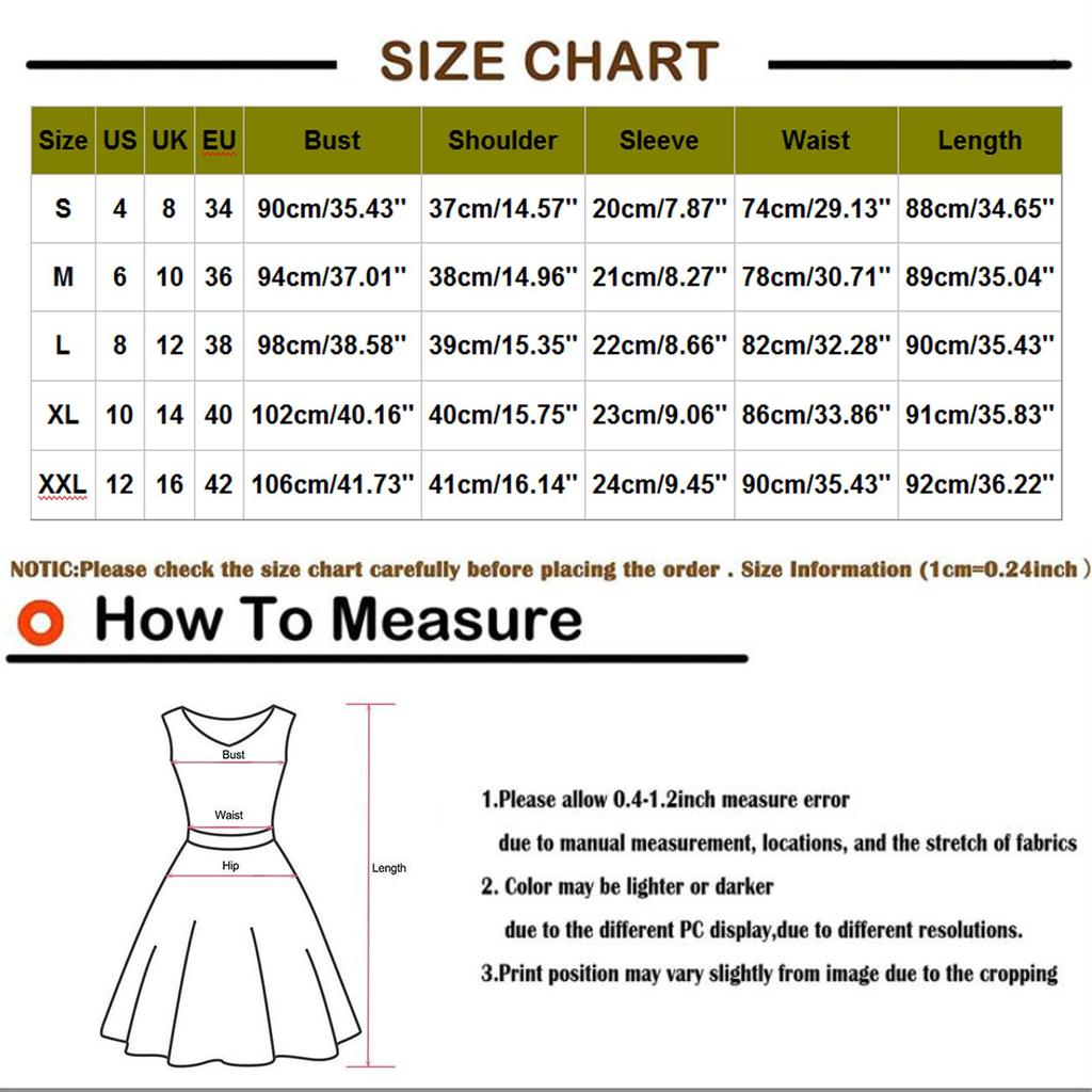 Women's Fashion Casual Color Short Sleeve V-Neck Loose Waist Ruffle Dress