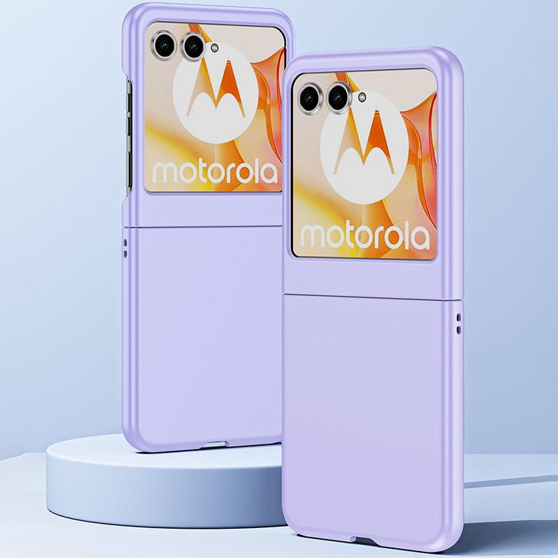 Für Motorola Razr 50 5G Hülle Ultradünne gummierte PC-Handyhülle