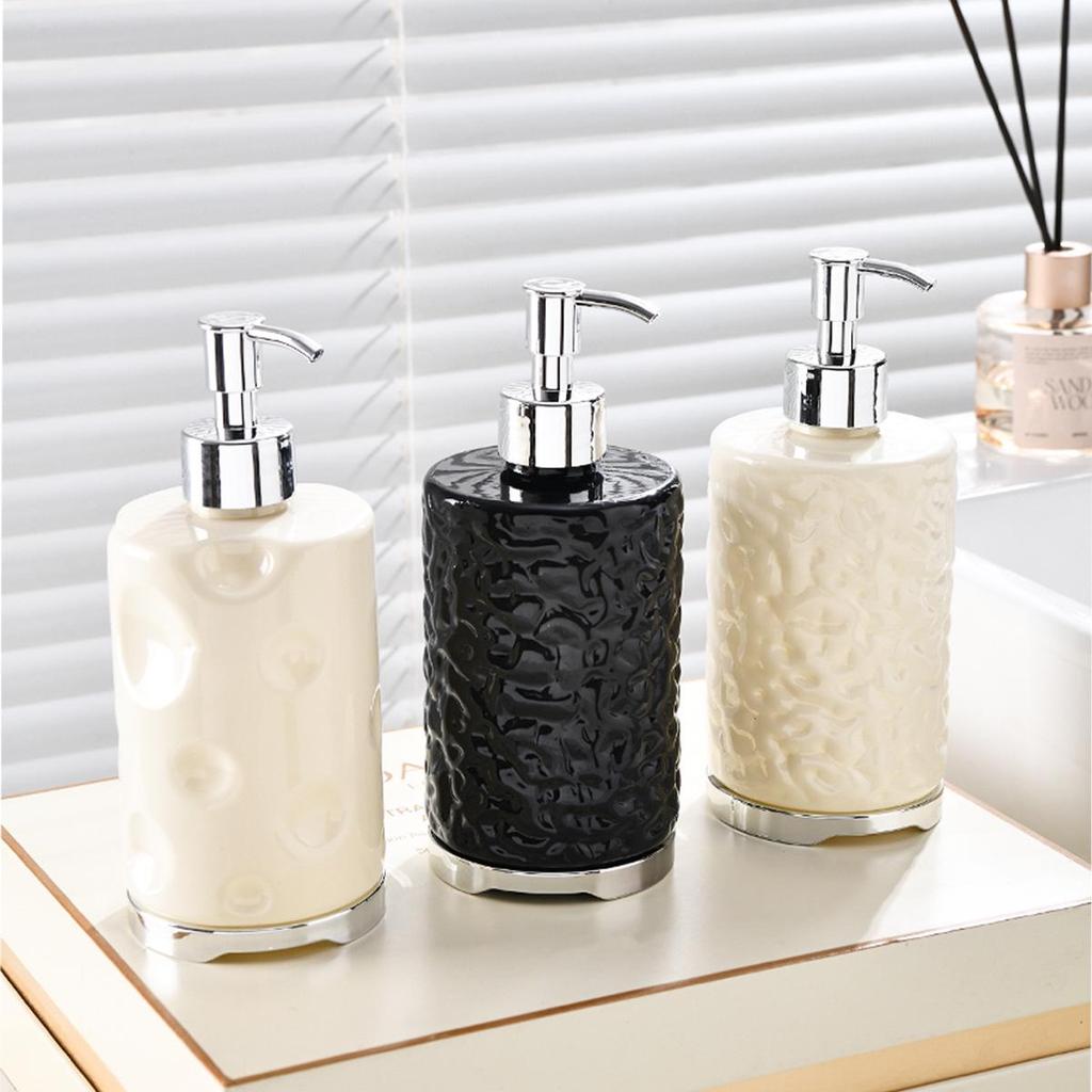 Cheese Texture Press-Type Dispenser Bottle for Body Wash, Shampoo, and Hand Soap