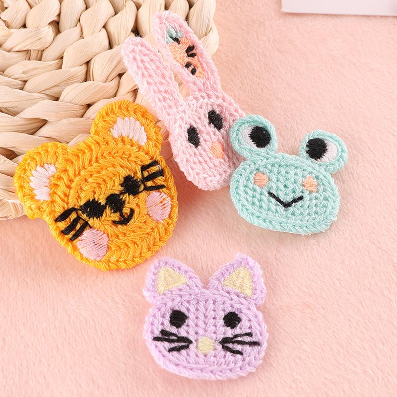 Hand Account Diy Patch Computer Embroidery Label Small Animal Clothing Hair Accessories Fabric Label Water Soluble Chapter Embroidery Cloth Sticker