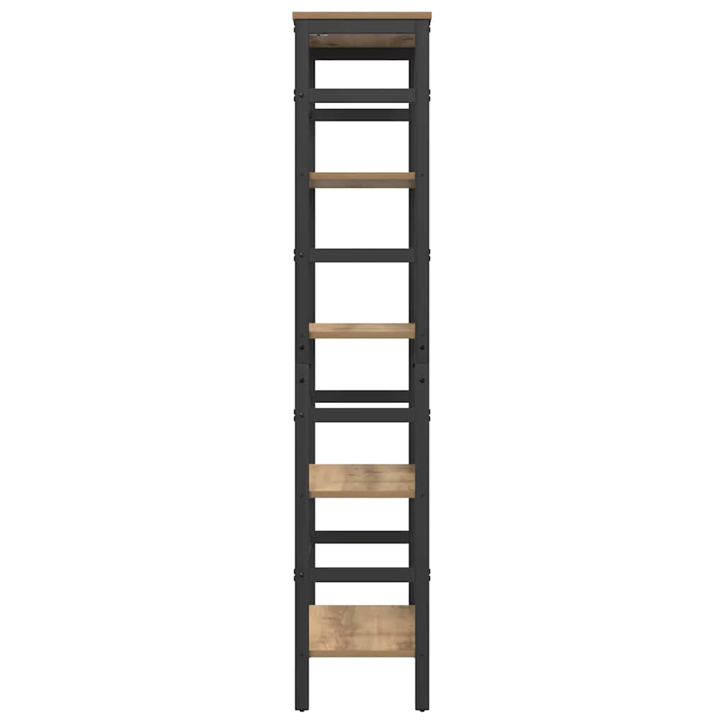 Bookshelf Artisan Oak 60 X 29.5 X 149 Cm Particleboard