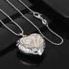 Copper Heart Hollow Pendant Necklace Women'S Exquisite Cute Wedding Party Jewelry