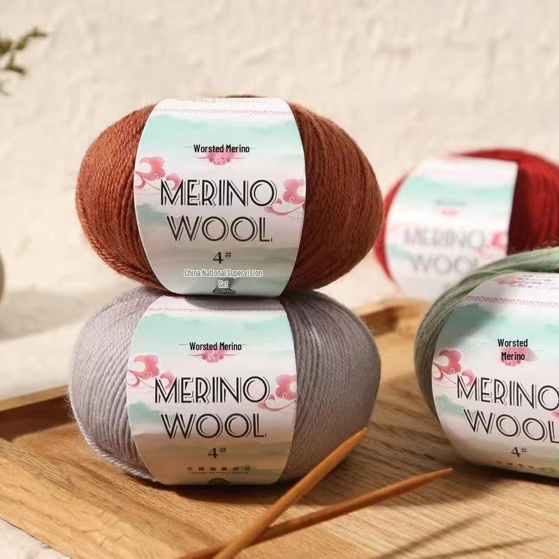 Chunky Merino Wool Yarn 50g for DIY Knitting & Crochet Sweaters and Scarves