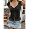 Hot Girl Style Summer Short-sleeved Fungus Vest for Women Independent Website