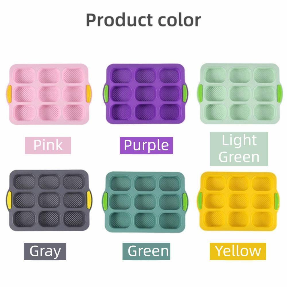 Non-Stick Silicone Cake Mold Silicone Hamburger Bun Mold Bakeware Bread Baking Form Baking Tool
