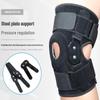 Professional Non-Slip Knee Brace with Steel Plate Support, Anti-Collision Meniscus Protection, and Double Straps for Patella Compression.