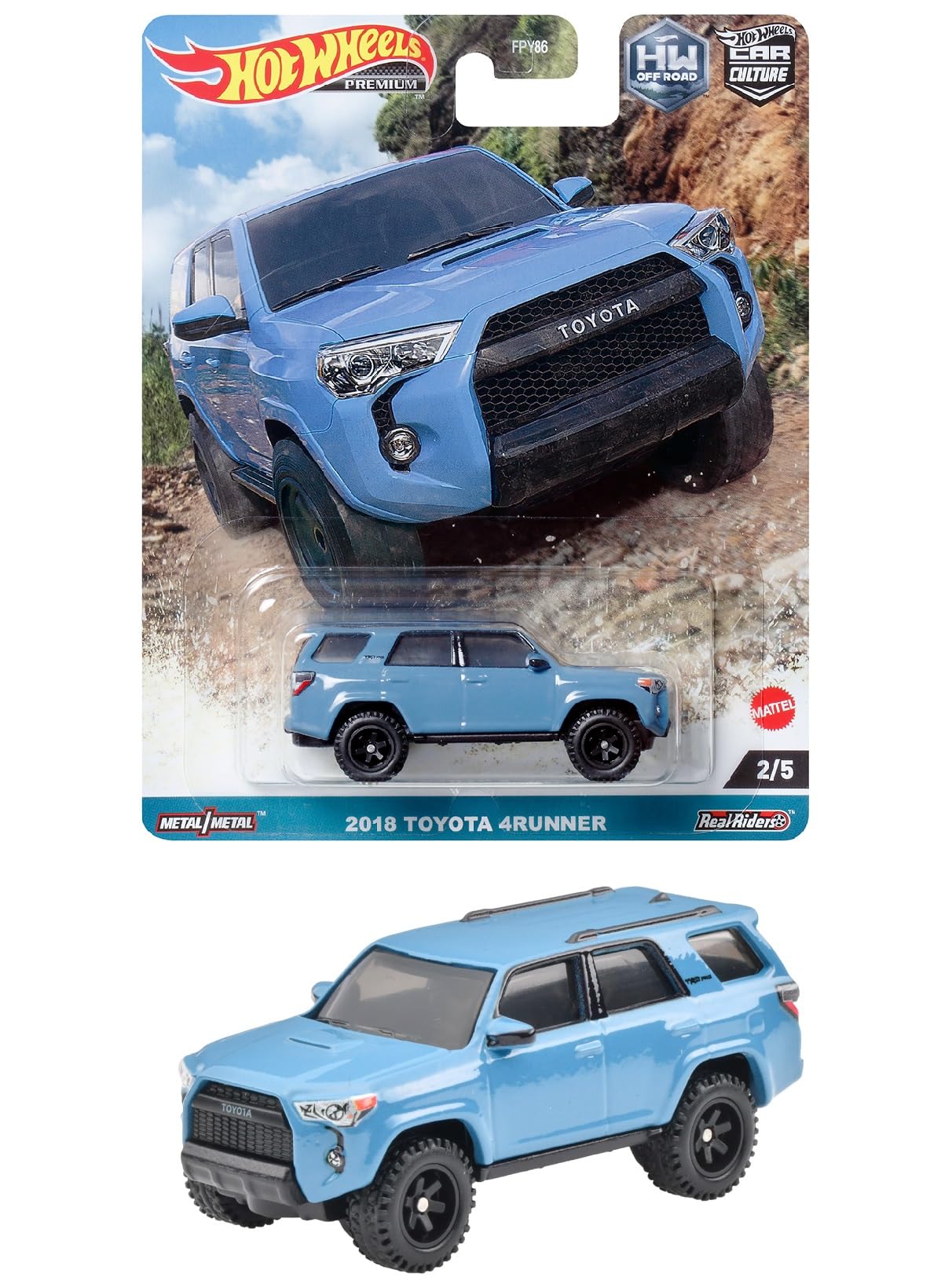 Hot Wheels Car Culture 2018 Toyota 4Runner HKC73 Внедорожник - [Возраст 3+] синий