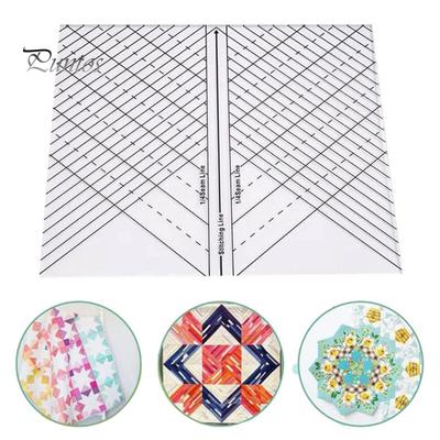 Acrylic Quilting Straight Ruler 1/4-Inch Seam Line Stitching Line Diagonal Line DIY Sewing Craft Projects Ruler Template Sewing Enthusiasts Gift