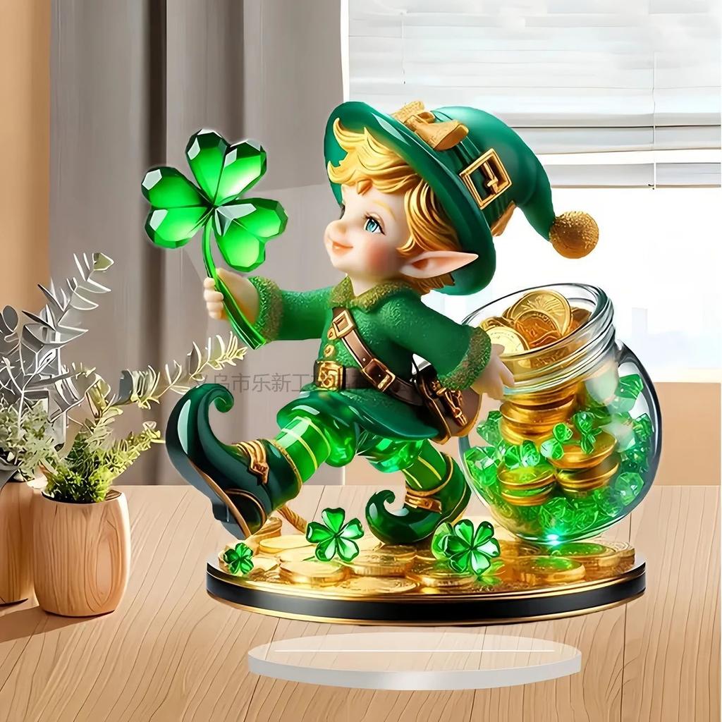2D Flat Acrylic Standing Brand Ornament Handicraft Animal Peacock Ornament