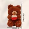 Fluffy Cake Bear Plush Toy Sitting Animal Plush Doll Stuffed Bear Doll  Kids Holiday Gifts