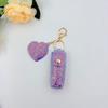 Chic Lipstick Holder Keychain Portable Makeup Bag Built-In Mirror Lipstick Protector Travel Companion