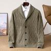 Men's Shawl Collar Wool Sweater Coat - 2025 Autumn/Winter Collection