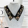 Elegant Diamond Lace False Collars Woman Crystal Removable Collar Women Necklace Fake Collar Detachable Tie Clothing Accessories