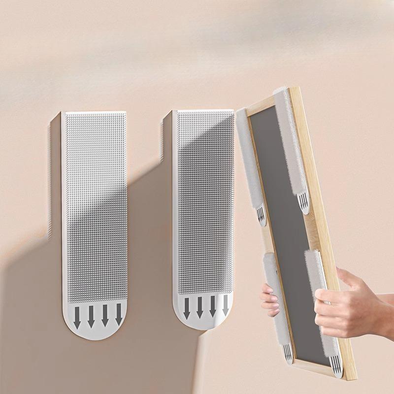 Cornice Portafoto Murale con Fibbia Magica, Senza Bisogno di Forare, Gancio ad Alta Adesività, Velcro Rimovibile e Senza Tracce