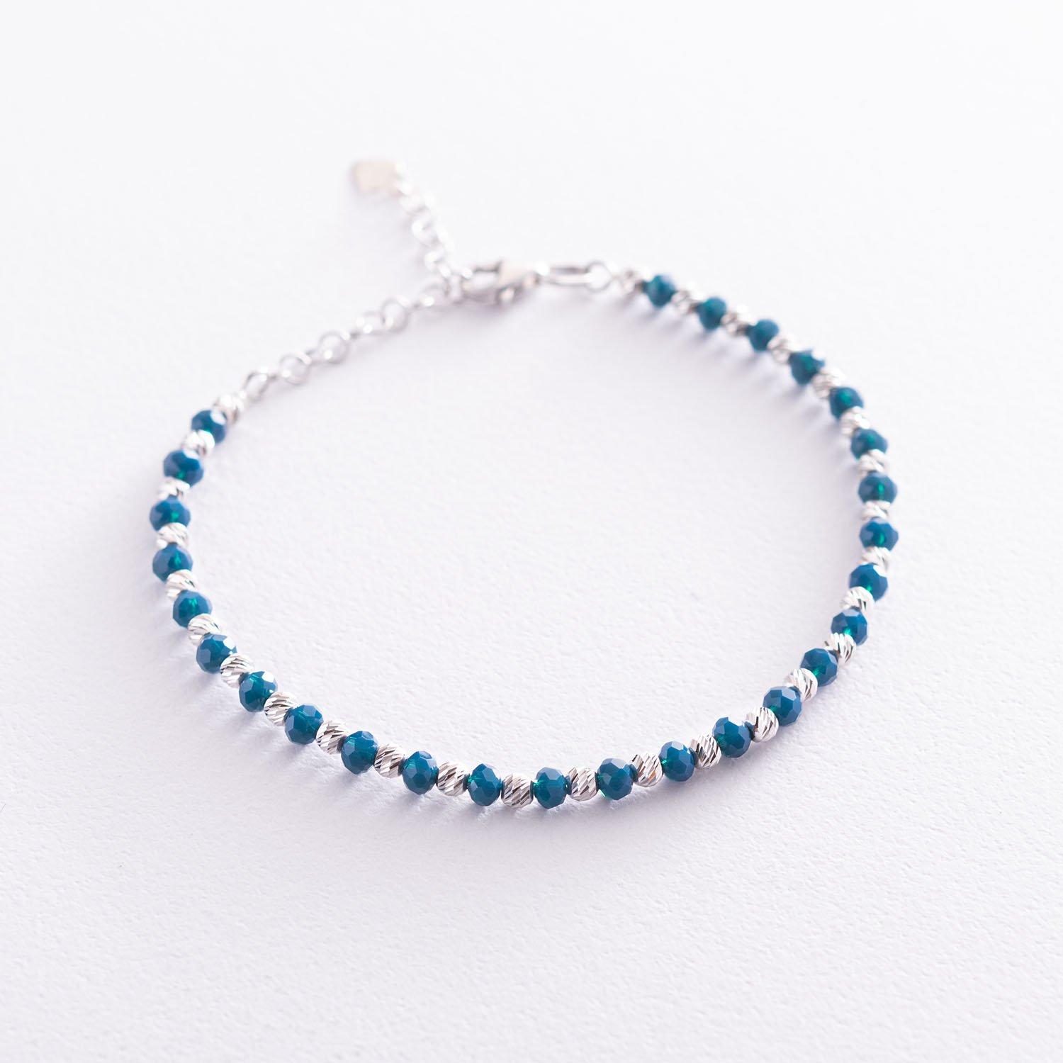 

Срібний браслет із штучним лазуритом Oniks 20 срібний