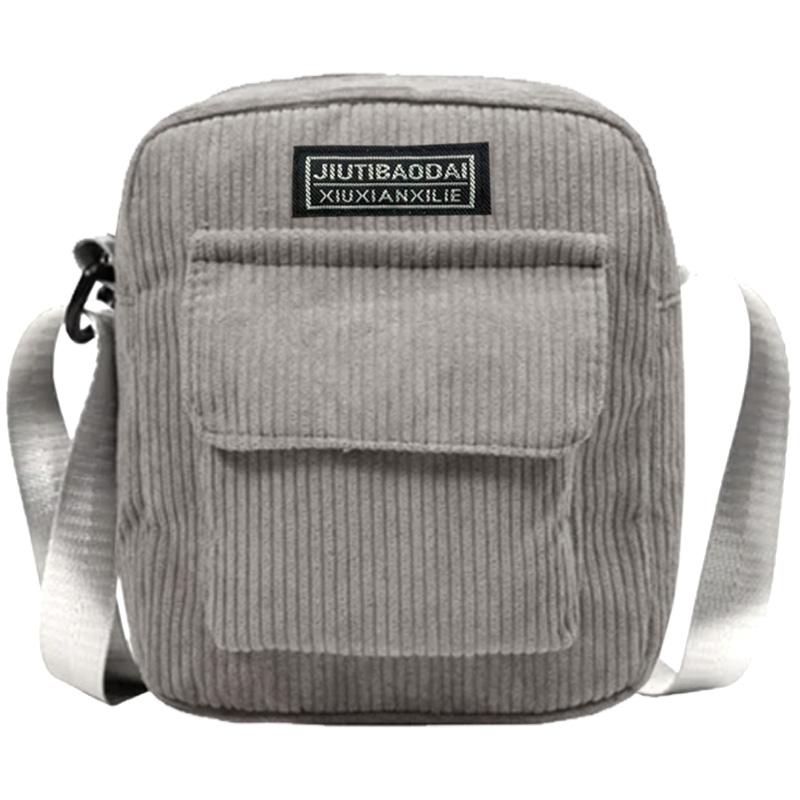 Cozy Corduroy Crossbody Bag Multi-Color Adjustable Strap Lightweight for Daily Outings Casual Functial Stylish Mini Bag