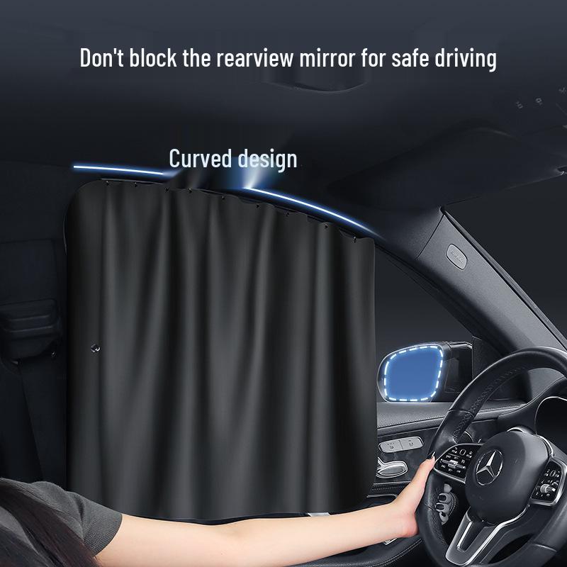 Car Rear Side Window Sunshade Curtains: Heat Insulation & Privacy Blackout