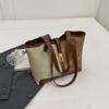 Hugh retro idle large-capacity bag women's new contrasting color fashion tote bag commuter shoulder armpit bag