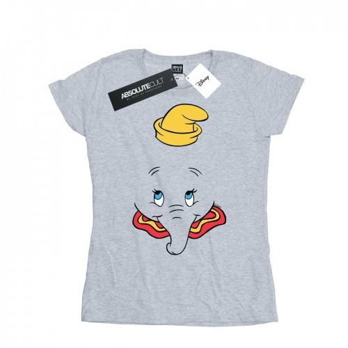 Disney Womens/Ladies Dumbo Face Cotton T-Shirt