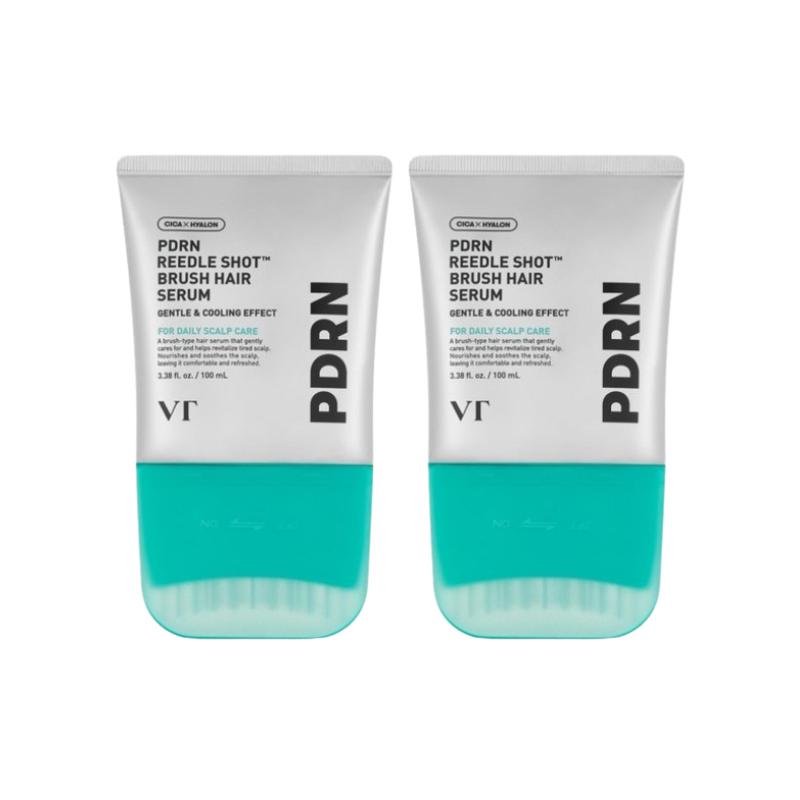 VT COSMETICS PDRN Reedle Shot Brush Hair Serum 100ml – Brush-Type Scalp Serum for Scalp Balance, Fresh Care & Hair Root Support