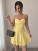 Dress French Sexy Women's Clothing Solid Color Waist Thin Suspender Small Dress