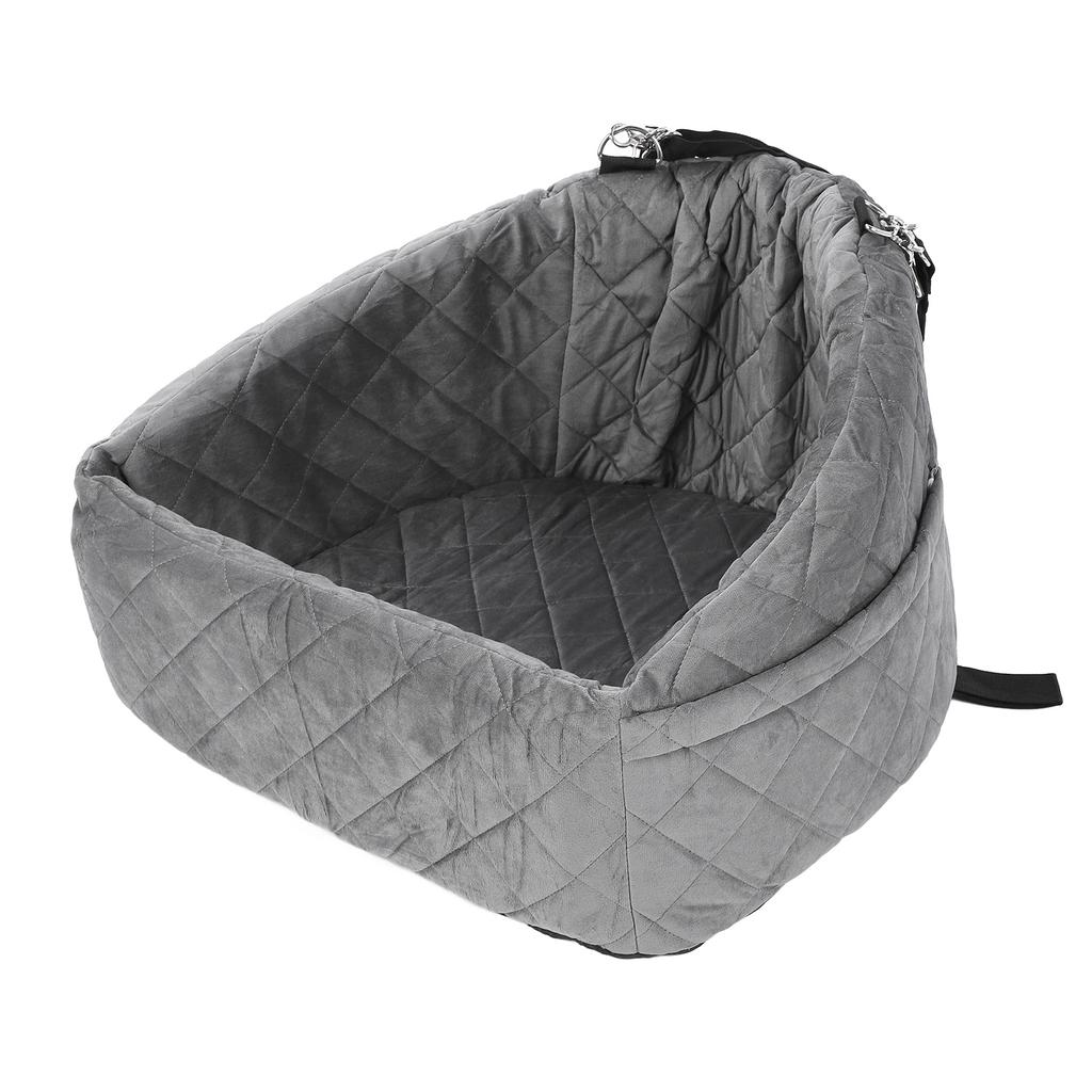 Dog Booster Seat Water Resistant Elevated Pet Car Seat High Density Sponge Filling Detachable Dog