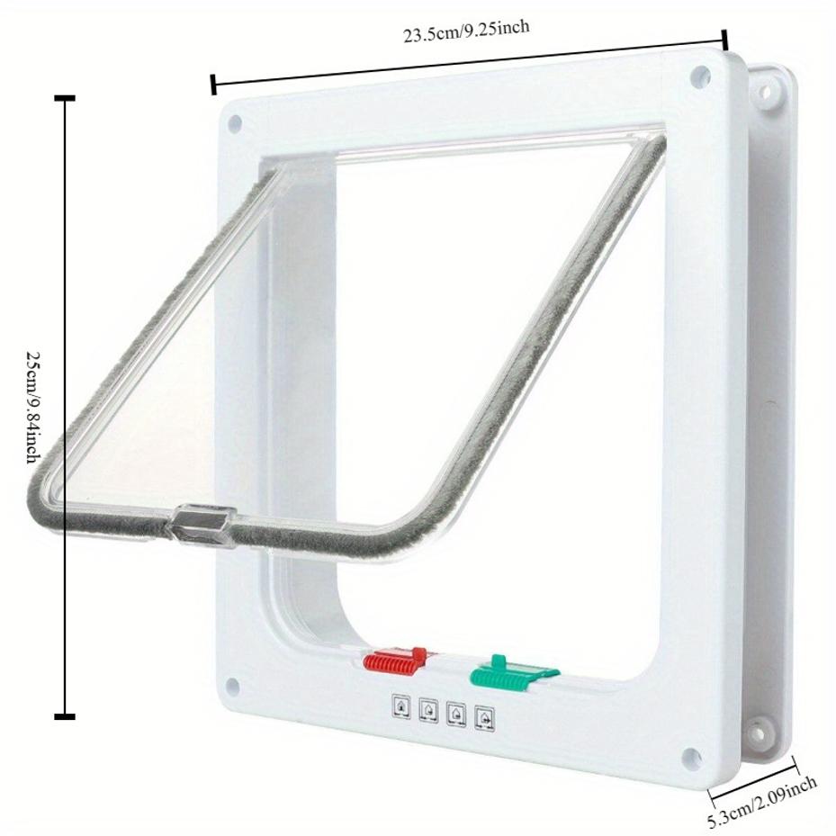 1 Pcs Dog Cat Flap Door Pet Gate Security Flap Door For Animals Plastic Small Dog Gate Cat Flap Pet Door Gate