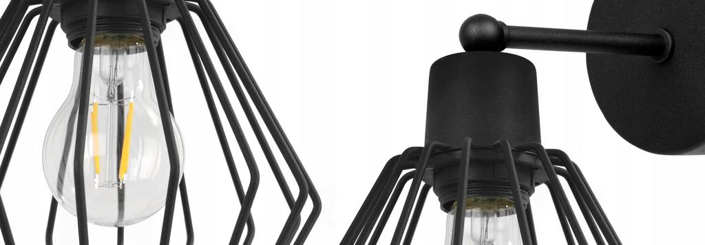 WALL LAMP, SQUARE LAMP, METAL LAMP, WIRE, LED