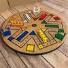 Board Game Classic Wooden Fast Track Desktop Game Flying Chess Painted Educational Toy 4 And 6 Players Family Games