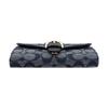 Coach Kleo 15 Classic Monogram Leather And Fabric Mini Clutch Women Clutch Denim-Blue C8308-IMDEI